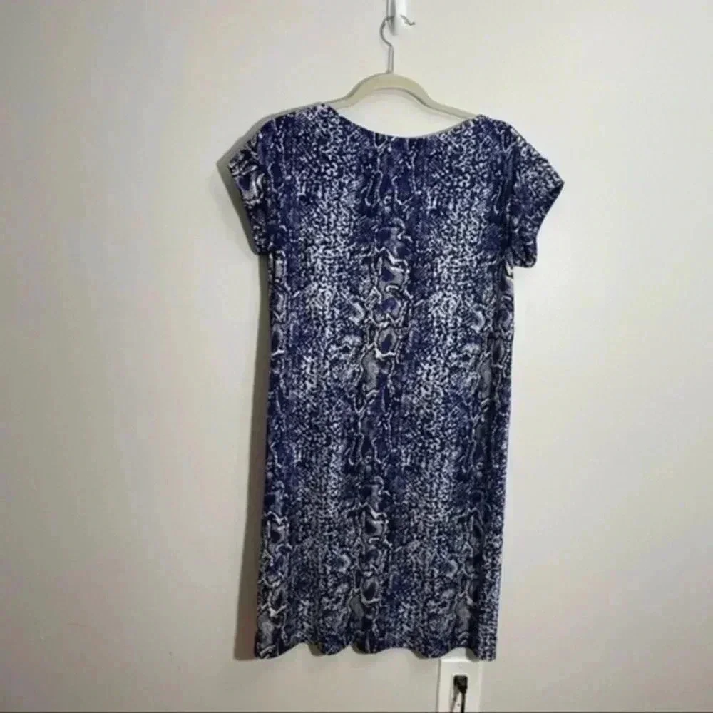Tory Burch silk python snake print dress Small